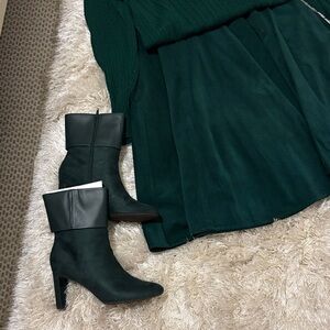 Aldo Dark Green Heeled Boots